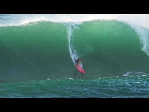 Outrigger Canoe Surfs Big Waimea Bay
