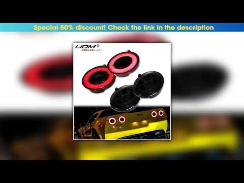 Deal 4pcs Full LED Halo Vette Tail Lamp Assemblies For 2005-2013 Chevrolet Corvette C6 Brake Light•