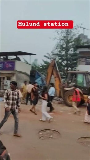 मुलुंड स्टेशन बाहेरील दुकानें हटवली #mulund #shop #railway #station