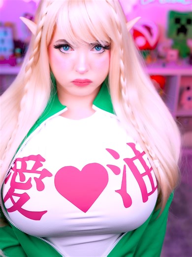 Oops!!... 😁 This was my favorite cosplay from 2025 ❤️ 💕 Cosplay - Elfuda from plus-sized elf anime #cosplay #elfuda #anime #elfcosplay #plussizedelf