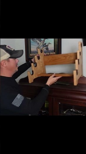 DIY Gun Rack Build! #diy #gunrack #woodworking