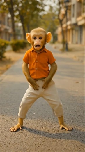 #monkey belly dance 🐒