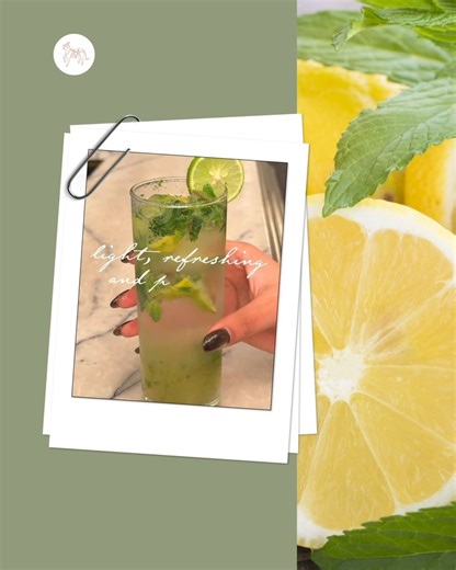 Kaffir Lime & Basil Lemonade. Bright citrus, fresh herbs, and just enough bite to wake up your senses. Light, cooling, and easy to come back to - especially when the day calls for something refreshing. [beyond designs bistro, MG road, sultanpur cafe, best cafe in delhi, breakfast, lunch, dinner, healthy meal options, best cafe, sultanpur, vibe, aesthetic ambience, food, best food in town] | Beyond Designs Bistro