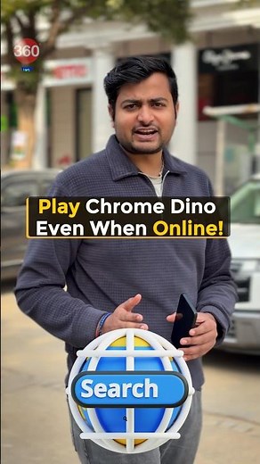 Play Chrome Dino game Even when online #shorts #dino #google #chrome #tipsandtricks #howto #techtips