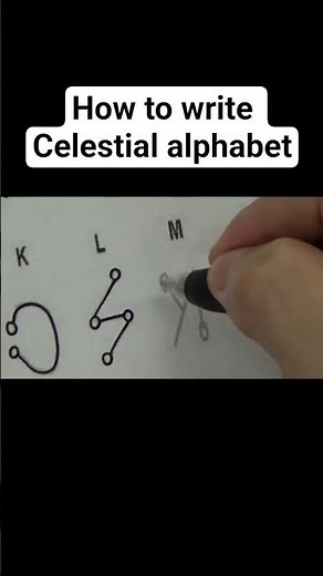 How to write Celestial alphabet