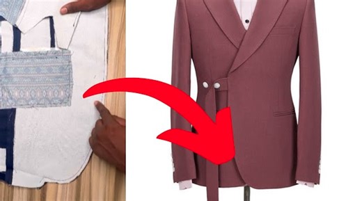 Easiest way to make a single-button suit/blazer front pattern