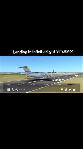 Landing In Infinite Flight Simulator | #infiniteflight #railfans #busmania #avgeek