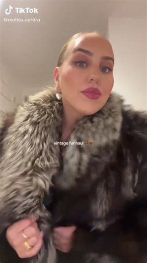 Fur and Fur coat fashion 😊 on Instagram: "Definitely a proper vintage fur haul 😍😍😍 Love the silver fox fur and white fox fur. What furs do you guys recently acquire??? Model Melissa.aurora"