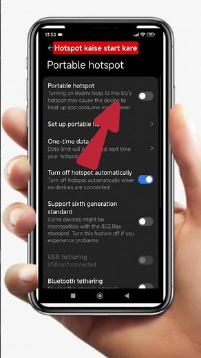 how to start hotspot|| how to turn on hotspot|| hotspot kaise start kare#shorts