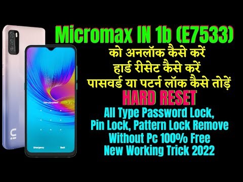Micromax IN 1b Hard Reset ll All Type Password, Pattern Lock Remove Without Pc 100% Free