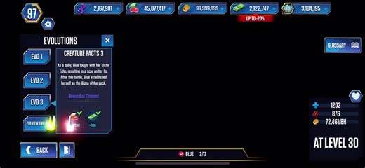 Explore Blue from Jurassic World: The Indoraptor