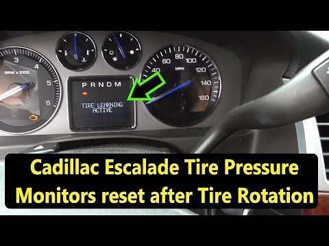 Cadillac Escalade TPM Reset after Wheel Rotation…Super Simple !!!
