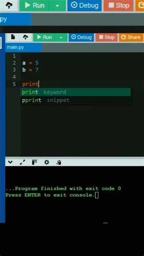 Add Two Numbers Using Python | Super Easy. #shorts #coding #python #programming
