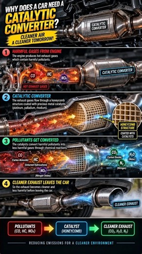 Why Does a Car Need a Catalytic Converter? 🚗🔥 | Explained
