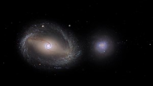 Galaxies Collision In Outer Space 3d Stock Footage SBV-348736249 - Storyblocks