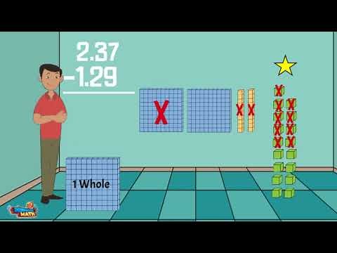 Subtract Decimals Using Models | 5th Grade Math