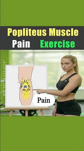 Back of Knee Pain Exercise. Behind Knee Pain Stretches. #kneepainrelief #backofkneepaintreatment