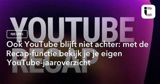 Ook YouTube blijft niet achter: met de Recap-functie bekijk je je eigen YouTube-jaaroverzicht