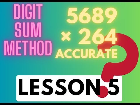 Digit Sum Method | Vedic Maths