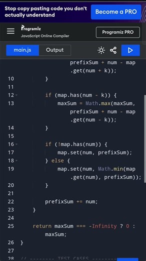 Maximum Sum of Good Subarray | JavaScript Solution | Prefix Sum + HashMap | LeetCode Problem