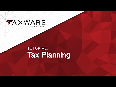Tutorial - Tax Planning