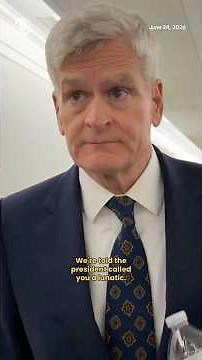 Bill Cassidy speaks after a testy meeting with GOP senators and Trump, according to sources #shorts