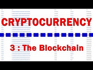 Cryptocurrency. Part Three: The Blockchain