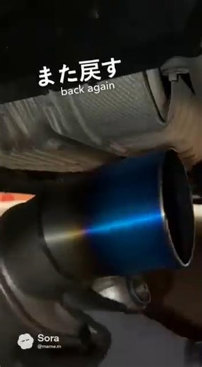 I always switch back to the original exhaust for the vehicle inspection. An endless loop. #muffle...