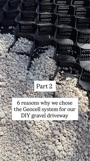 Karen Ray / Home Design & Decor on Instagram: "Part 2 of our DIY driveway using the @rutguard_geocell system. (If you haven’t already, check out “Part 1” of the install process) Now that we have driveway installed and we’ve been using it for a few weeks, so far, we’re very impressed with the RutGuard products and would definitely recommend! Also, if you’re interested in trying RutGuard for an upcoming project, they were kind of enough to offer a Discount code “BLISSFUL12”. (Tap the link in my bi