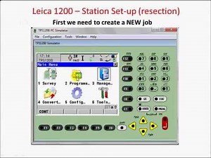Lica tps 1200 total station totorial