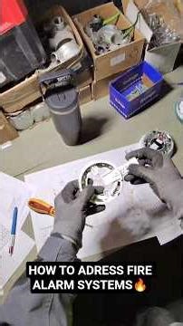 How to address fire alarm systems 🔥 #electrician #construction #sparky #firealarm #work