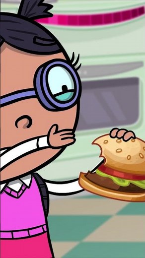 A burger made of WHAT?! 🫘 🍔 #animation #healthyfood #kidstv