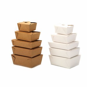 [Hot Item] Custom Disposable Take Away Paper Food Boxes Cardboard Lunch for Food
