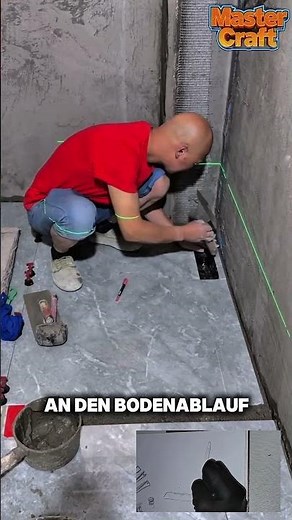 How to install large-format tiles around a floor drain? Tiling technique explained!