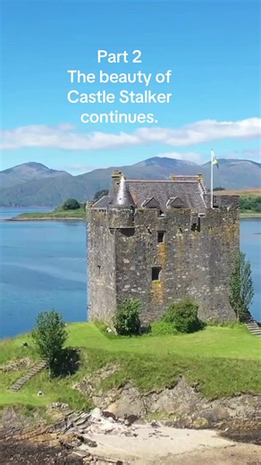 Part 2 – The beauty of Castle Stalker continues. One of Scotland’s most picturesque castles, sitting on its own island. You can get tours of the Castle, would love to do one. The visitor centre sits on the hill above the castle. #xplore #castlesofscotland #castles #scotland