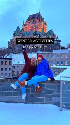 Christine & Sarah MacLean on Instagram: "6 UNIQUE WINTER ACTIVITIES IN QUEBEC CITY ⬇️ 📌 SAVE this post for Canadian travel inspiration Quebec City is one of the most unique cities in Canada. During the colder months, Quebec City turns into a winter wonderland! It’s truly a magical place and it needs to be on your winter travel bucket list. 1️⃣ Relax at Strøm Spa Nordique: Here you can enjoy winter but still stay warm. This indoor/outdoor hydrotherapy spa overlooks the Saint Lawrence River. 2️⃣ 
