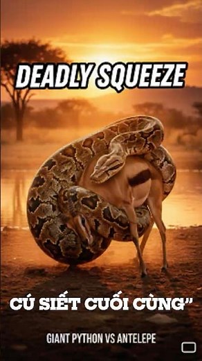 Cú Siết Cuối Cùng Của Trăn Khổng Lồ | Giant Python’s Deadly Squeeze #dongvat #animals
