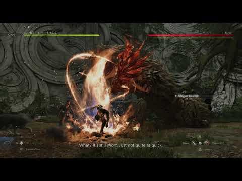 Clive vs. Fafnir of the North — Final Fantasy XVI