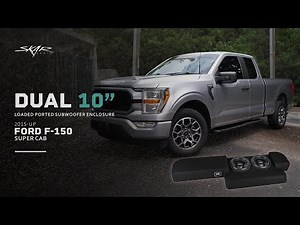 Skar Audio Dual 10” Loaded Ported Subwoofer Enclosure for 2015-2024 Ford F-150 Super Cab