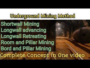 #Room & Pillar Mining||Longwall advancing & Retreating||Bord & PillarMining||Shortwall Mining Method
