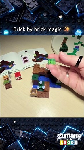 Lego Minecraft The Swamp Adventure! Brick by brick magic ✨ #lego #minecraft #building