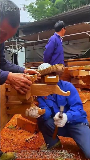 宮大工の神技！榫卯がハマる瞬間⚡️ #木工 #伝統技術 #Joinery #Craftsmanship #Shorts