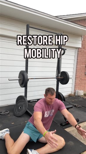 Online Fitness Coach - Brad Linder on Instagram: "Longevity is not about living longer. It is about moving better for longer. One of my goals for 2026 is simple but important. Restore my mobility. And one of the biggest areas for that is my hips. As we get older, tight hips are not just a flexibility issue. They affect your knees. Your lower back. Your posture. Your gait. Even how you get up and down off the floor. This movement is part of my Fit Over 50 longevity protocol. It is a 90/90 hip rot