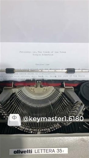 Watch a Page Appear One Letter at a Time #ASMR #Typewriter #Typing #BookTok #OddlySatisfying