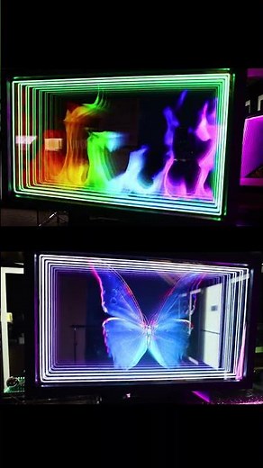 Infinity Mirror TV and LARGE infinity mirror!