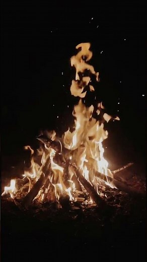 Burning fire with sound Effects