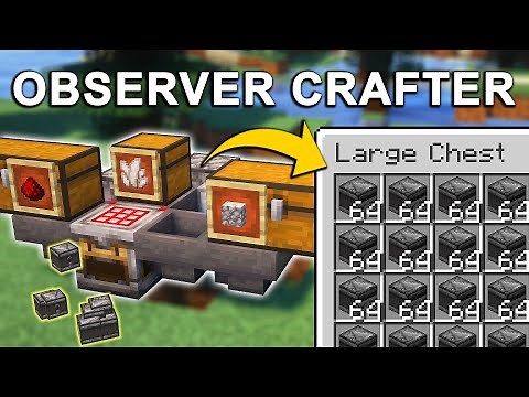 Automatic Observer Crafter in Minecraft 1.21.11 (Tutorial)
