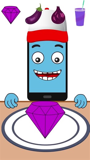 ‏Purple Food Emoticon Animation fast mew #viral_video #for you