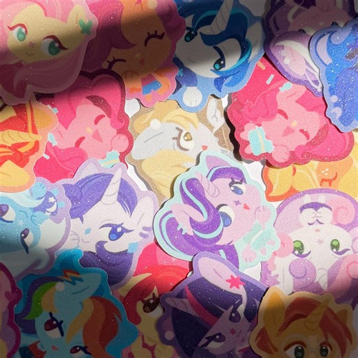 Magical Pony 2" Sparkling Sticker - Etsy