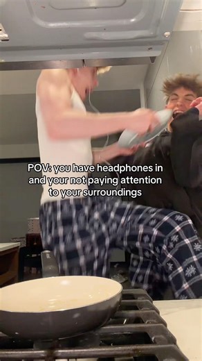 I’m always getting jumped scared when I wear headphones #relatable #shorts #lgbt